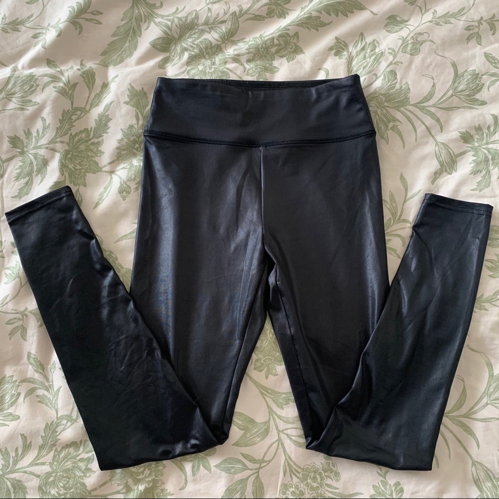 Faux leather leggings